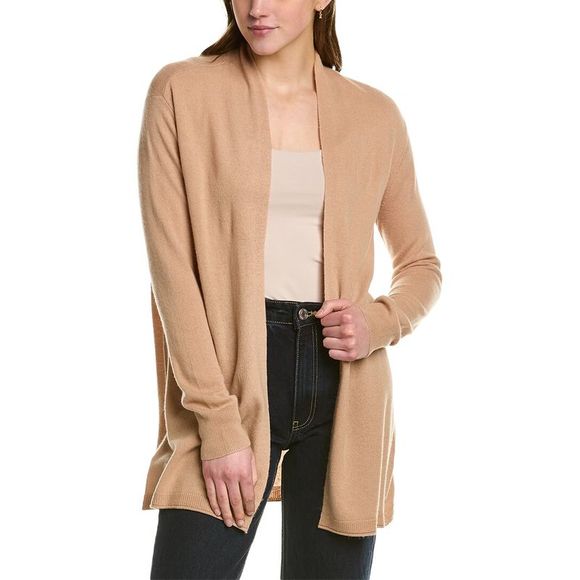 Ainsley Sweaters - Ainsley Basic Open Cashmere Cardigan